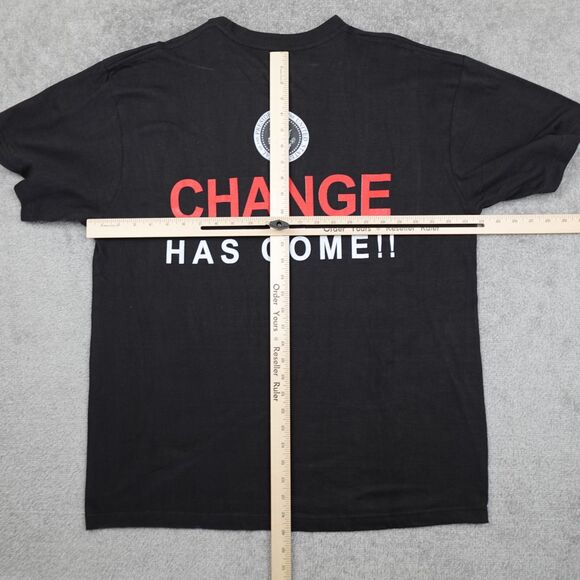 Vintage Obama Shirt Mens XL Black The First Family Graphic Tee Short Sleeve Y2K - Picture 7 of 9